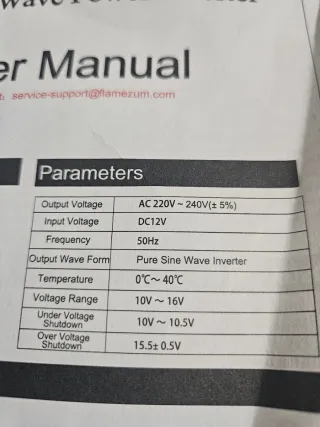 Inversor 12V 230V 1000W Onda Pura