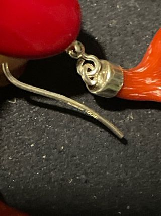 Orecchini corallo rosso