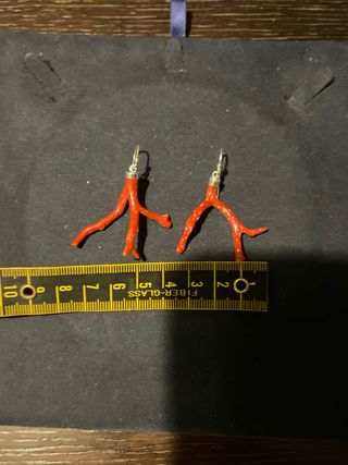 Orecchini corallo rosso