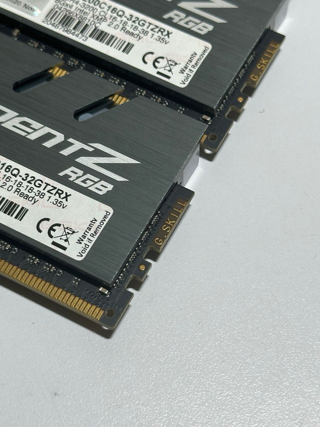 4x G.Skill Trident Z DDR4 32GB 3200MHz RGB