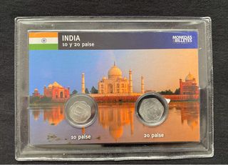 Monedas India 10 y 20 Paise