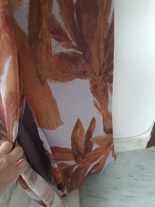 Vestido largo estampado mujer