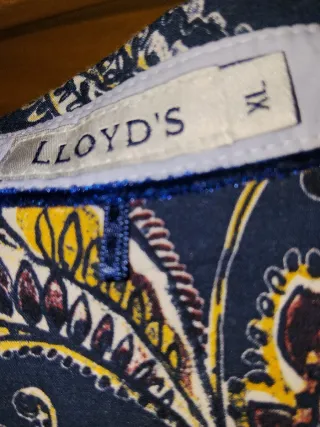 Blusa Pimkie Estampada Azul Talla M