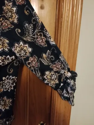 Blusa Pimkie Estampada Azul Talla M