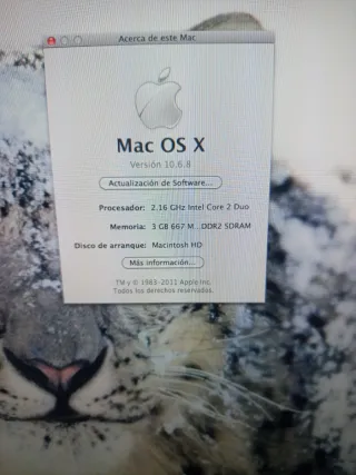 iMac G5 Intel 2 Duo primera generación 2007