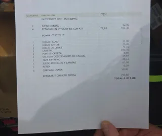 Bomba inyectora  M1035  . Volvo Penta MD21 + 4 iny