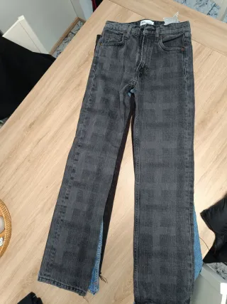 Pantalones cargo negros mujer