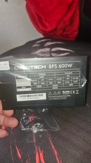 Fuente Alimentación PC OWLOTECH BPS 600W