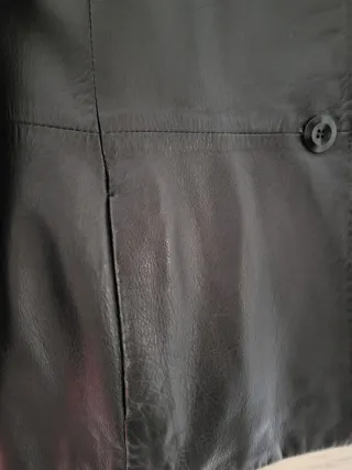 Chaqueta de cuero negra