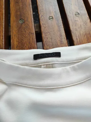 Mini abito/tunica Pinko bianco panna.