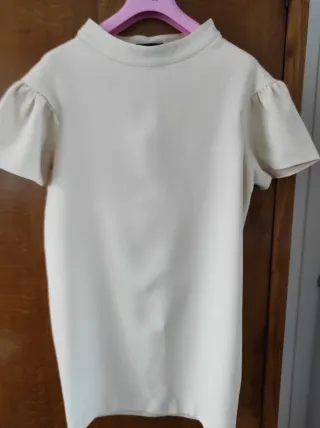 Mini abito/tunica Pinko bianco panna.