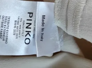 Mini abito/tunica Pinko bianco panna.