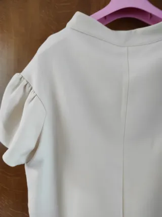 Mini abito/tunica Pinko bianco panna.