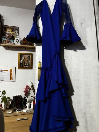 Vestido de flamenca azul