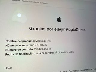MacBook Pro 14” M1Pro 16RAM 512GB SSD Batería 91%