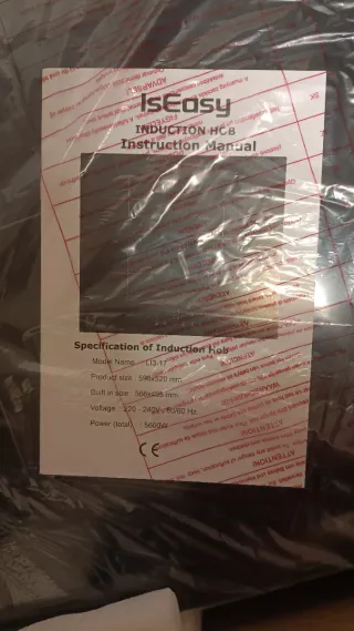 Placa de inducción ISEASY 3 fuegos