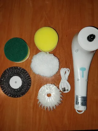 Cepillo Limpieza Eléctrico Batería + Accesorios