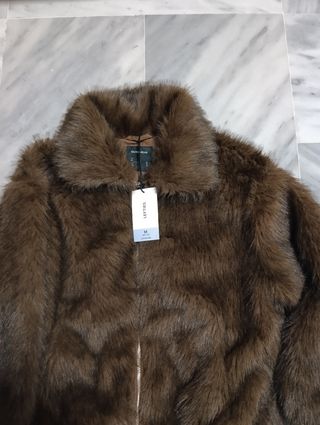 abrigo pelo marrón LEFTIES Talla M