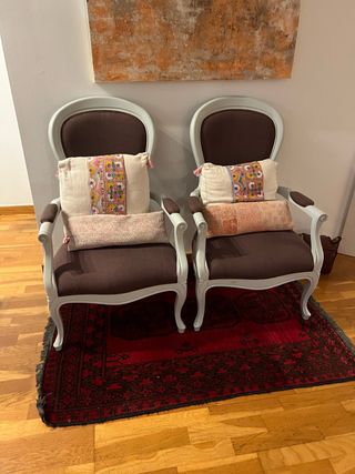 2 Sillas Estilo Luis XVI