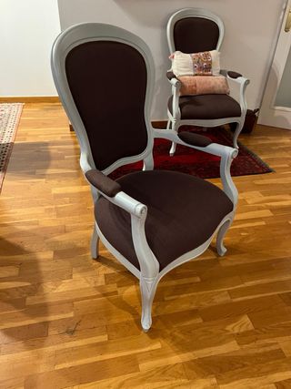 2 Sillas Estilo Luis XVI