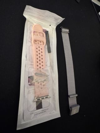 Correas Apple Watch Rosa y Malla Metálica
