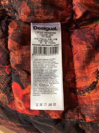 Desigual Cappotto Piumino Donna Nero