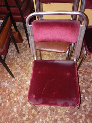 Silla de anea madera nogal