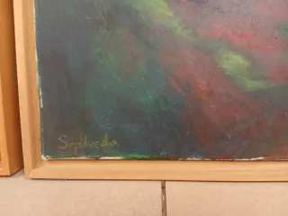 Óleo original Rosa Sepúlveda - Paisaje