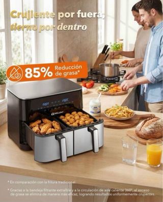 Freidora Aire Doble Cesta 2600W SIN ABRIR