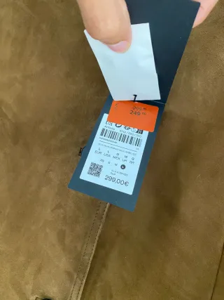 Americana Massimo Dutti Piel Ante Marrón