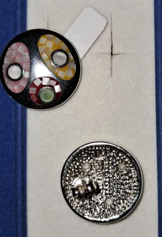 Pendientes Plata 925mls Multicolor