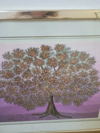 Pack 2 Láminas Árbol Dorado Morado