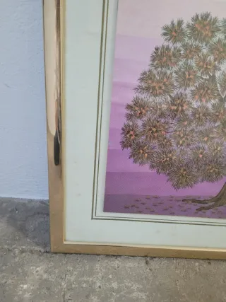 Pack 2 Láminas Árbol Dorado Morado