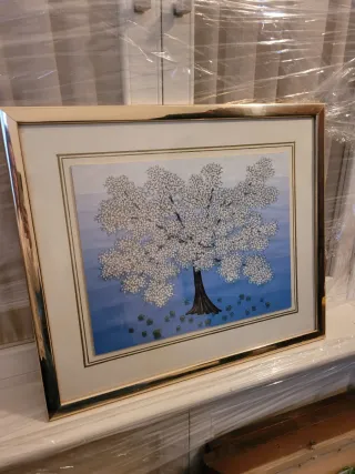 Pack 2 Láminas Árbol Dorado Morado