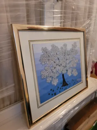 Pack 2 Láminas Árbol Dorado Morado