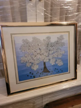 Pack 2 Láminas Árbol Dorado Morado