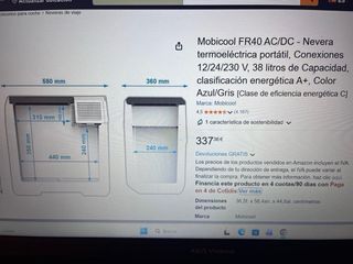 Nevera Portátil MOBICOOL 38L Camper