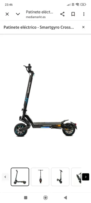 Patinete eléctrico Smartgyro Crossover dual max 2