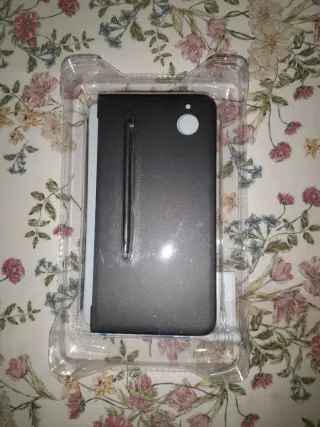 NUEVO.Funda metálica gris oscuro DSI XL + lápiz