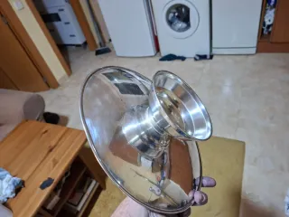 Lote 8 Platos Alpaca Plateada + Centro