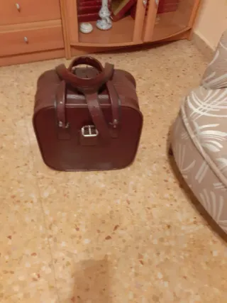 Maletín vintage de cuero