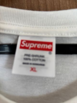 Camiseta Supreme Spiderman Talla XL (blanco)