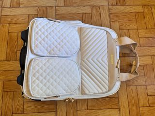 Mochila con ruedas Arcoiris beige/blanca