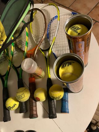 Lote  5 Yonex raquetas speedminton y funda