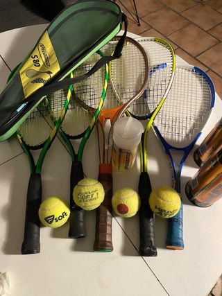 Lote  5 Yonex raquetas speedminton y funda