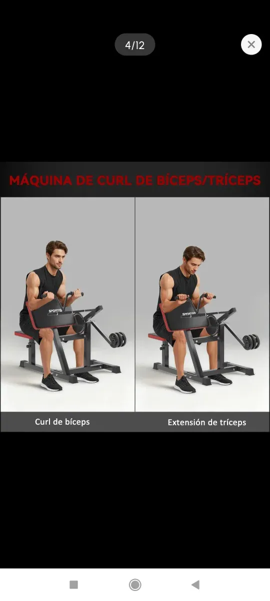 Máquina de Bíceps y Tríceps Sportnow