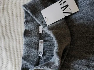 Falda punto gris corta Talla S