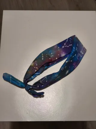 Pañuelo pelo galaxia estrellas