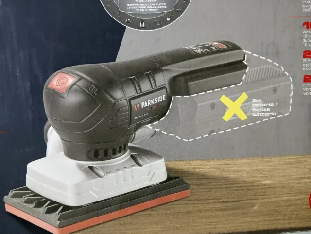 Lijadora Orbital Recargable PARKSIDE 20V