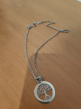 Colgante y Cadena Plata Árbol de la Vida